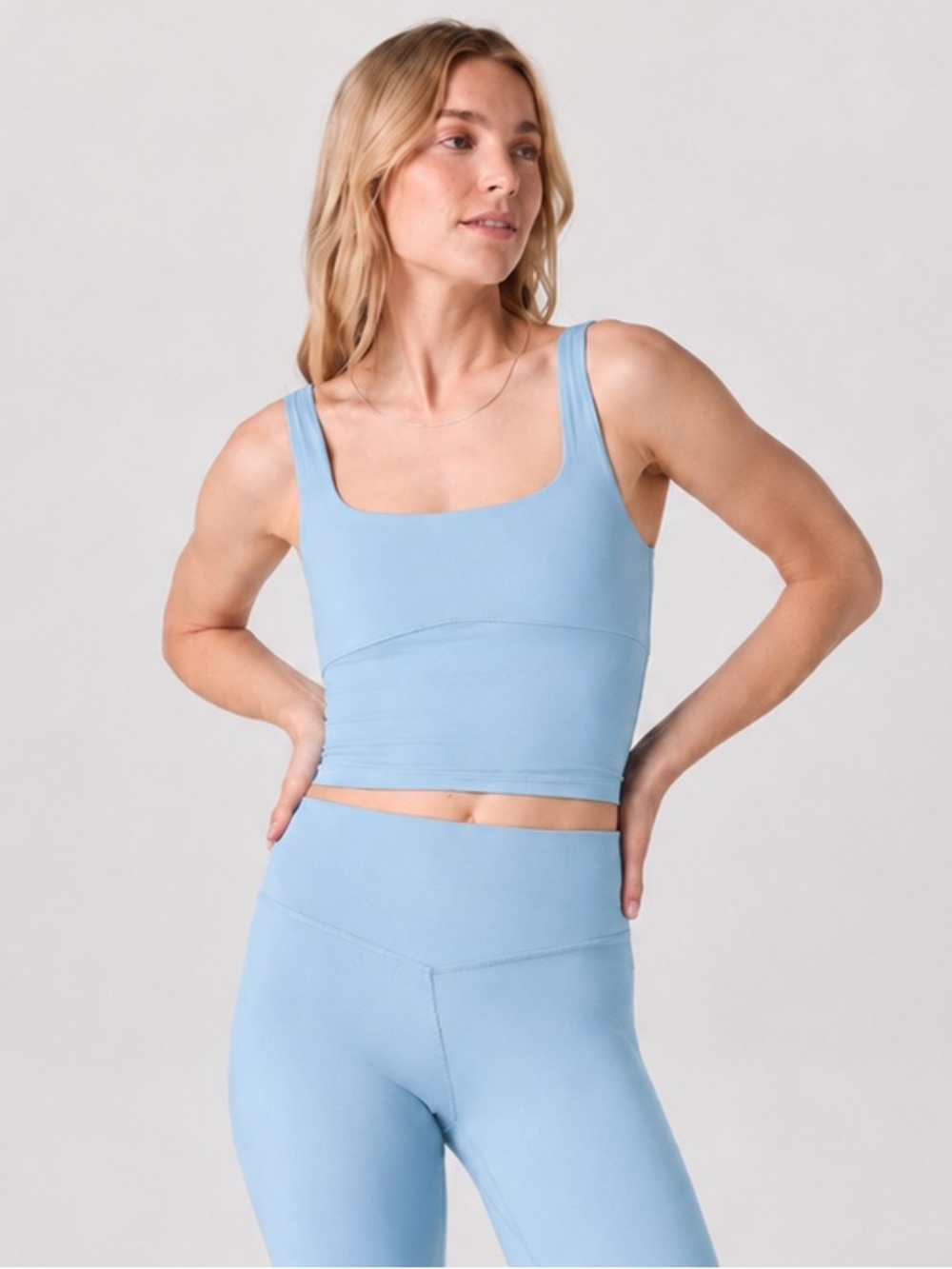 Vuori AllTheForm Support Tank — Spring Blue